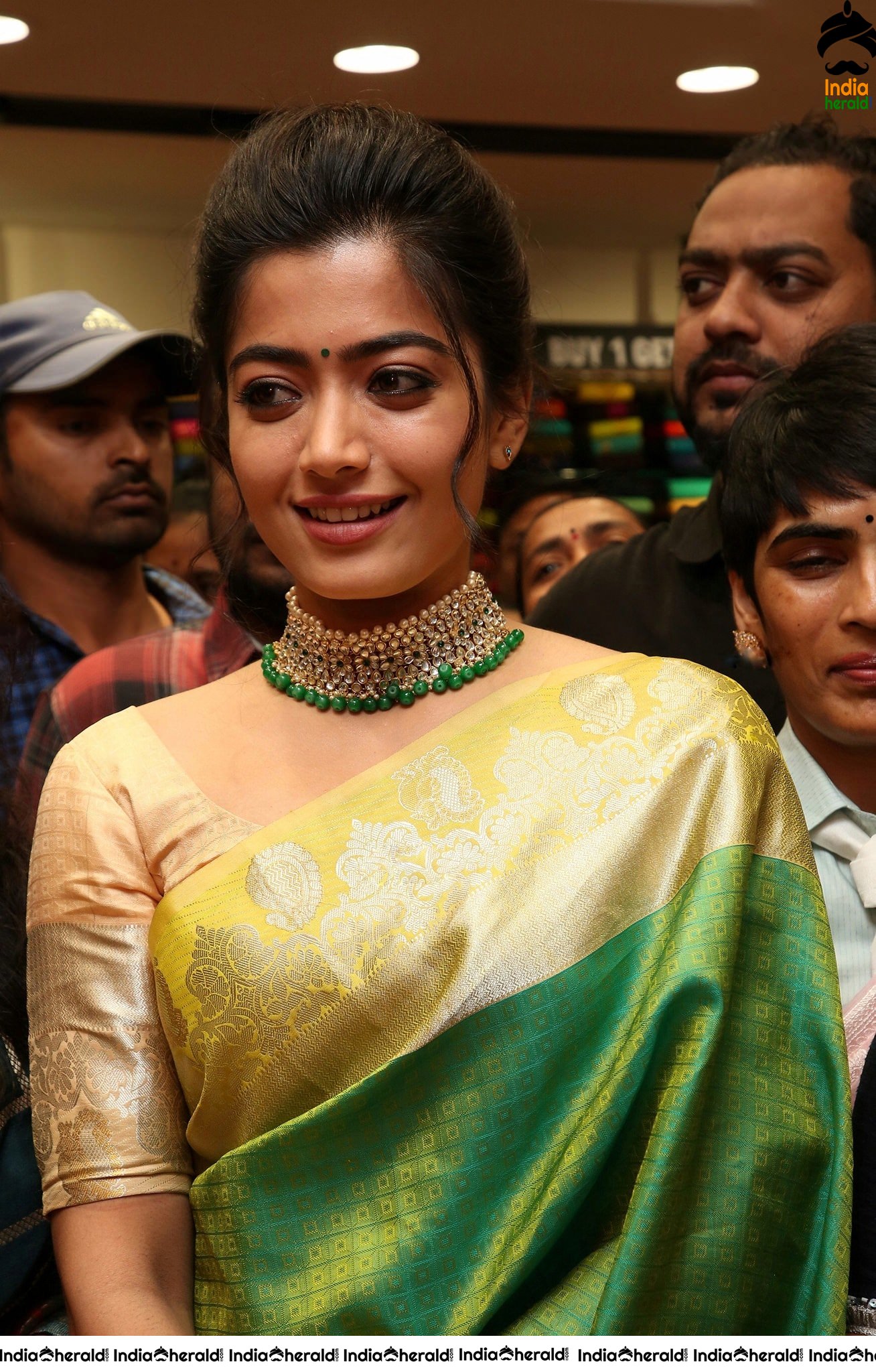 Rashmika Mandanna at KLM Fashion Mall inauguration Vanasthalipuram