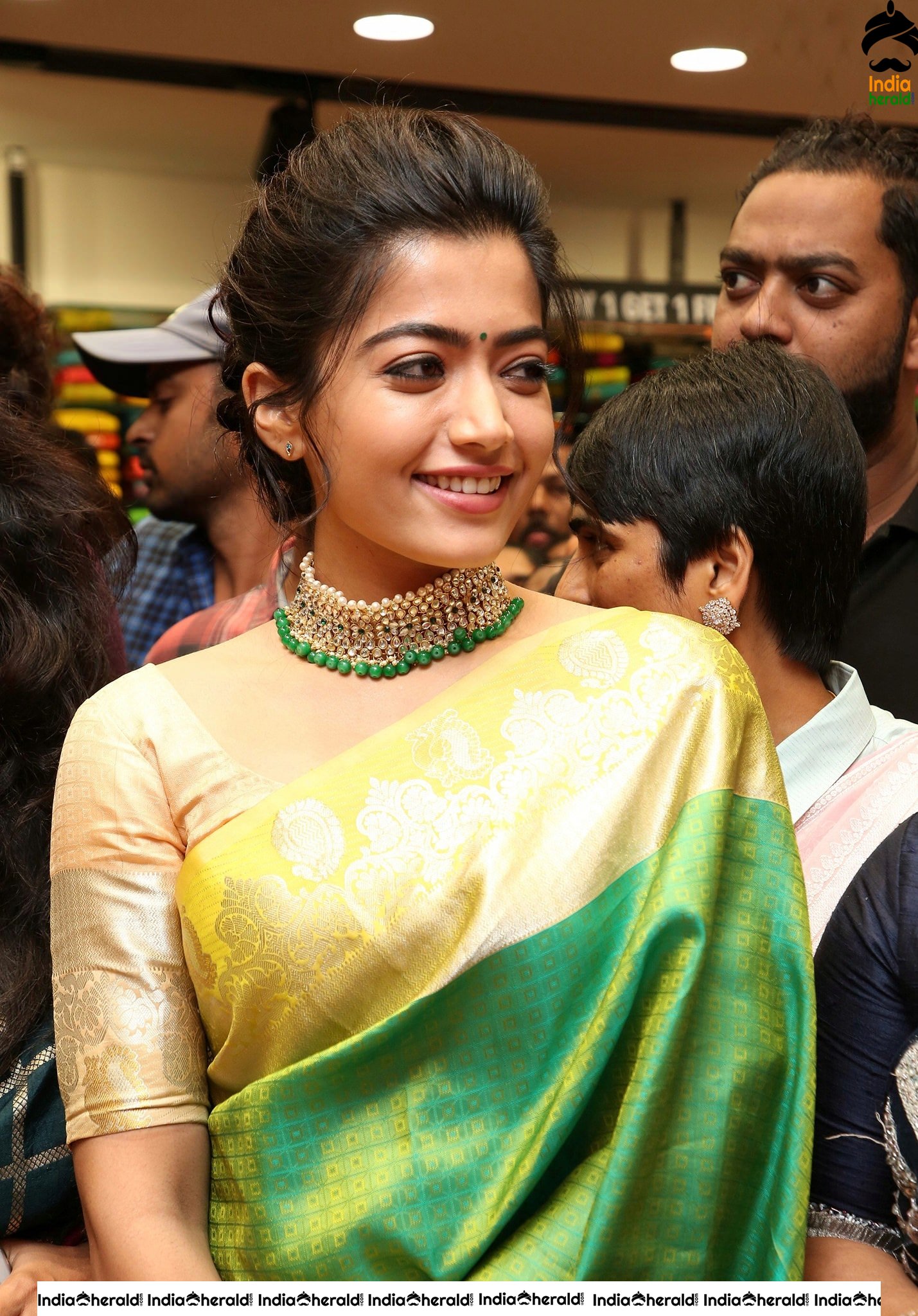 Rashmika Mandanna at KLM Fashion Mall inauguration Vanasthalipuram
