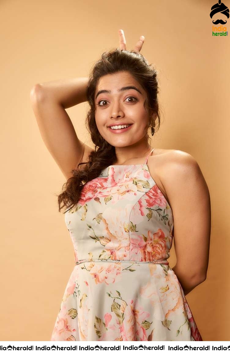 Rashmika Mandanna Cute and Adorable Expressions in this latest Photoshoot Set 1