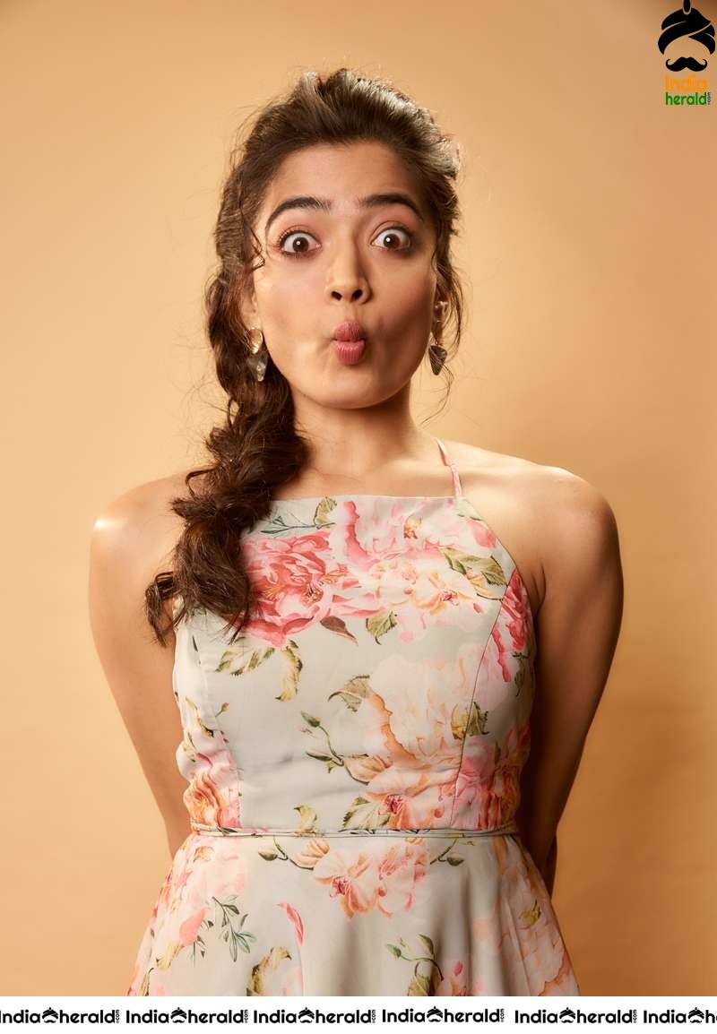 Rashmika Mandanna Cute and Adorable Expressions in this latest Photoshoot Set 1