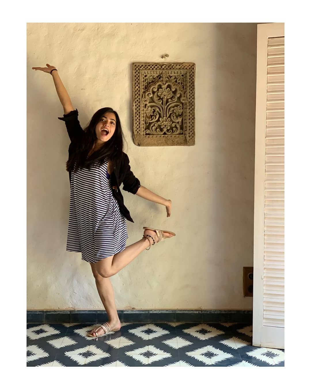Rashmika Mandanna Having Fun While Taking Photos