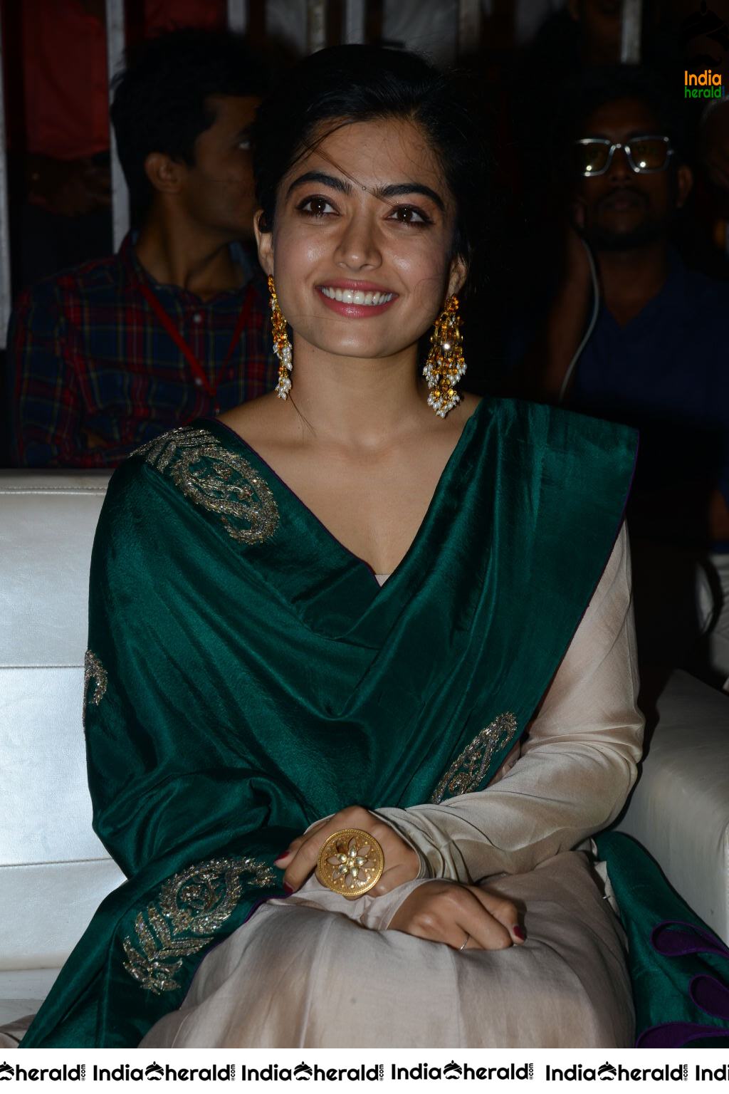 Rashmika Mandanna is all smiles and happy at Bheeshma success event
