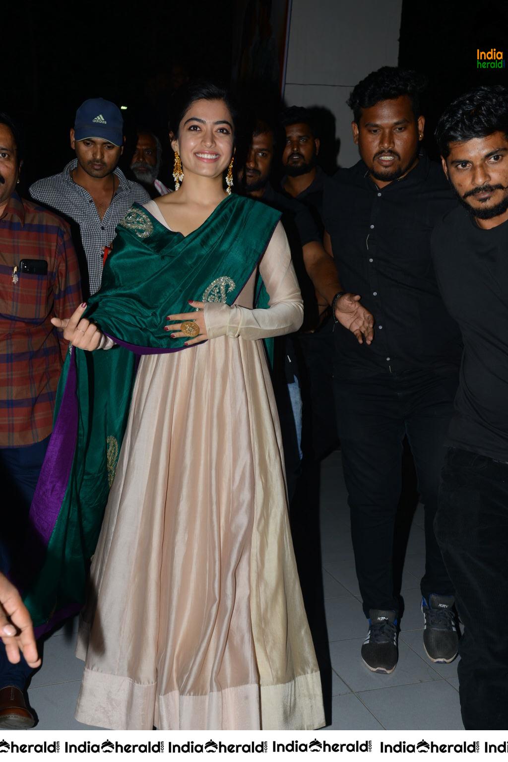 Rashmika Mandanna is all smiles and happy at Bheeshma success event