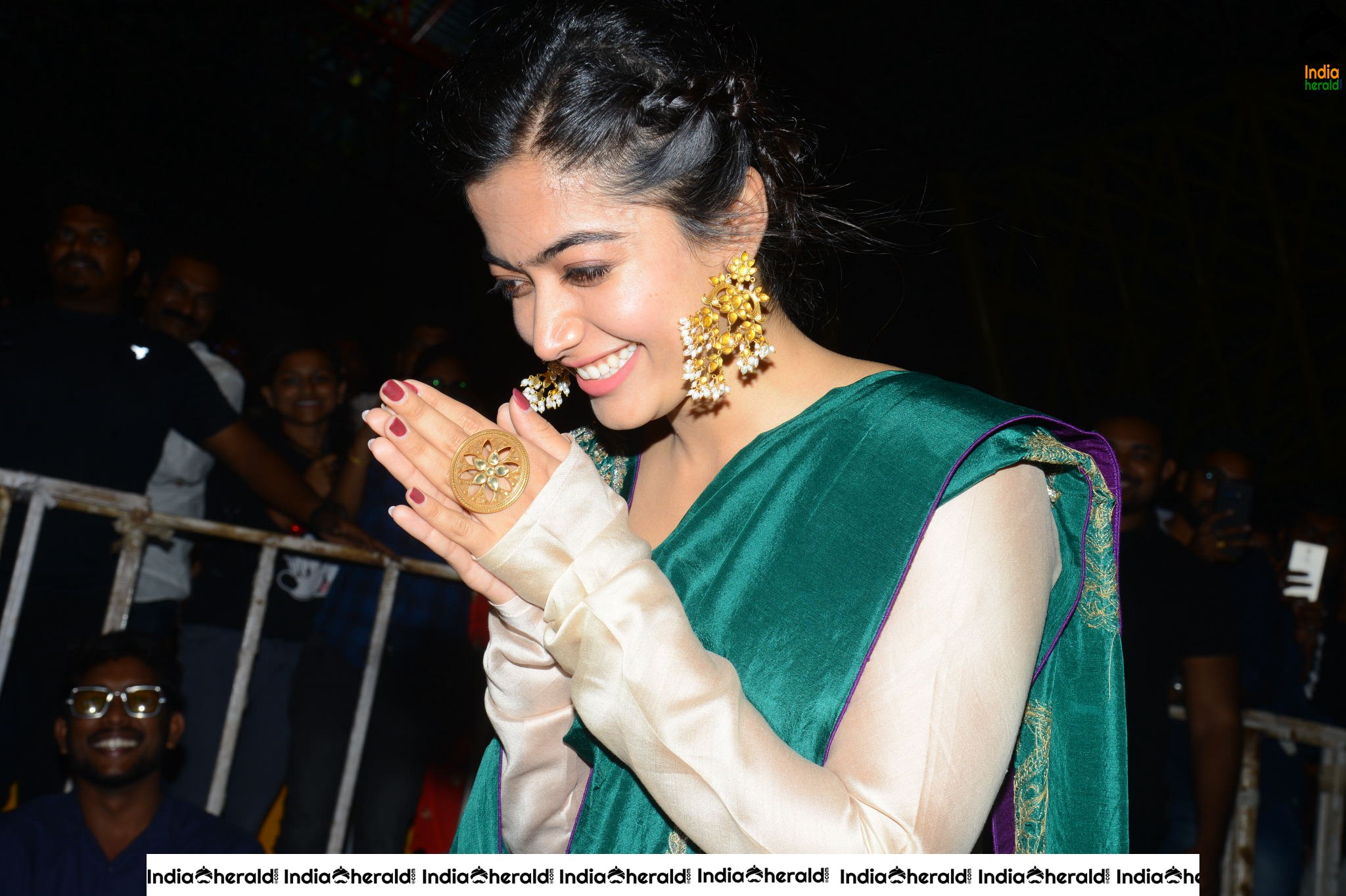 Rashmika Mandanna is all smiles and happy at Bheeshma success event