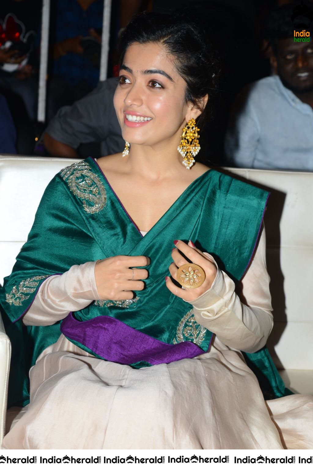 Rashmika Mandanna is all smiles and happy at Bheeshma success event