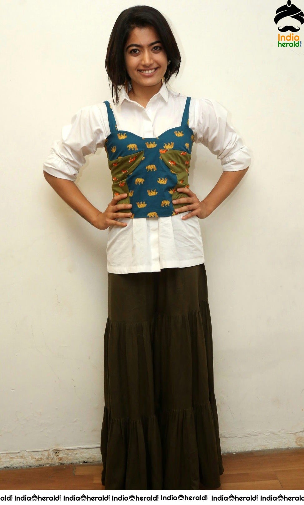 Rashmika Mandanna Latest Hot Clicks In An Unique Dress