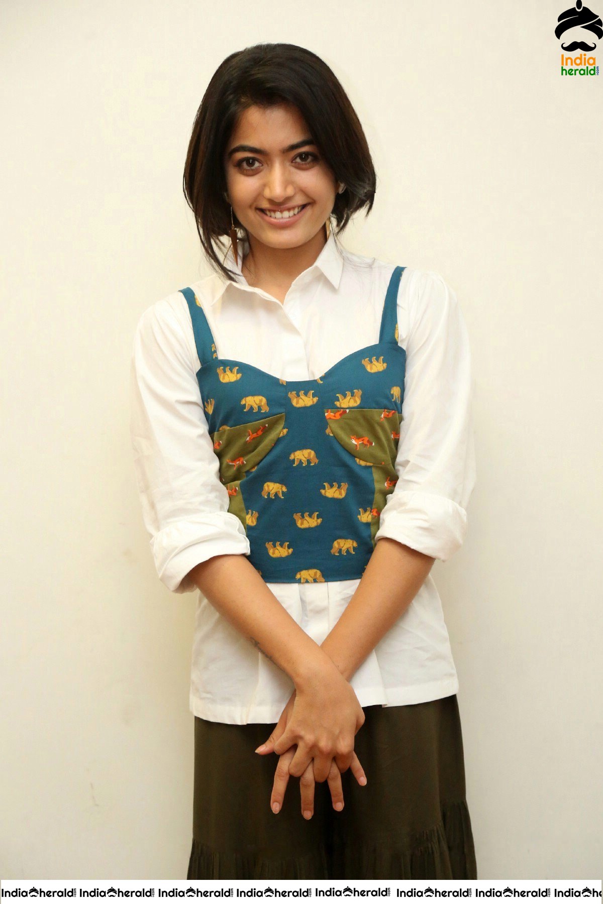 Rashmika Mandanna Latest Hot Clicks In An Unique Dress