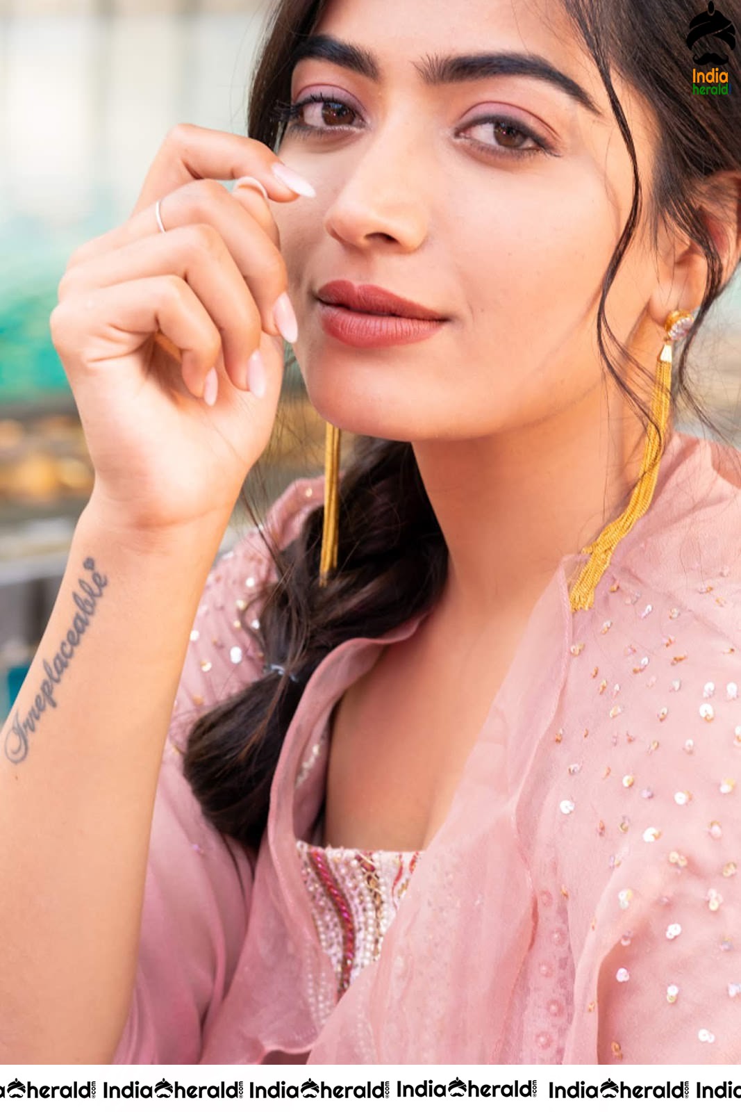 Rashmika Mandanna Latest Photoshoot by Poolside