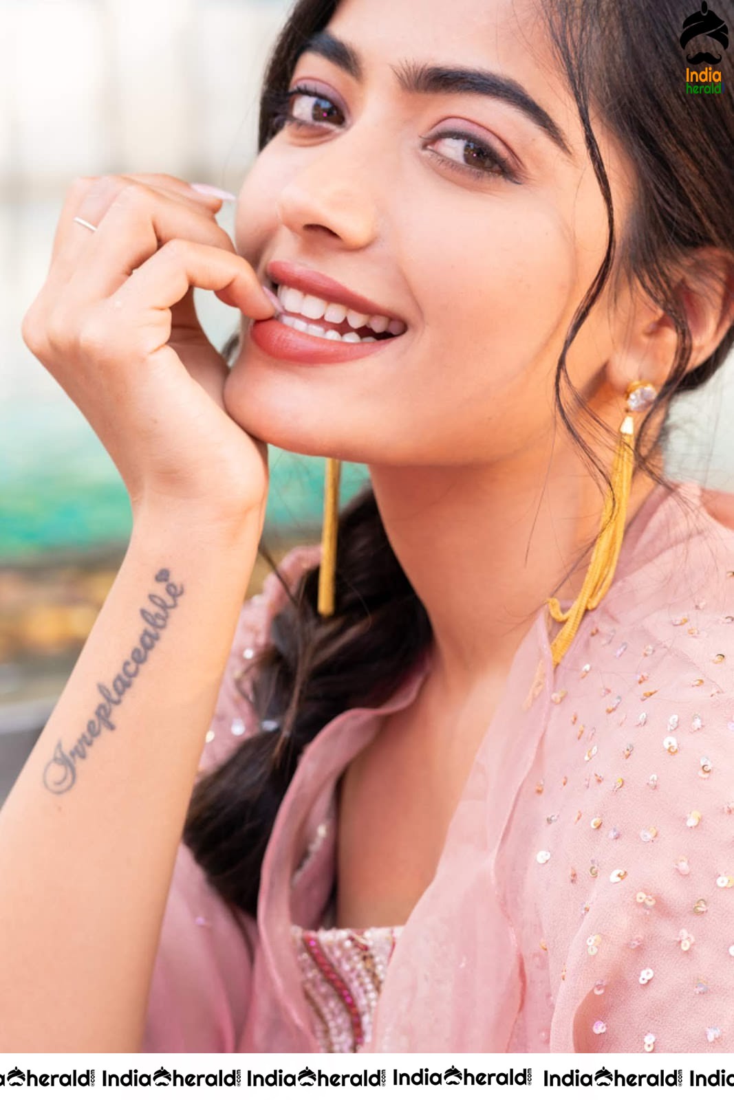 Rashmika Mandanna Latest Photoshoot by Poolside