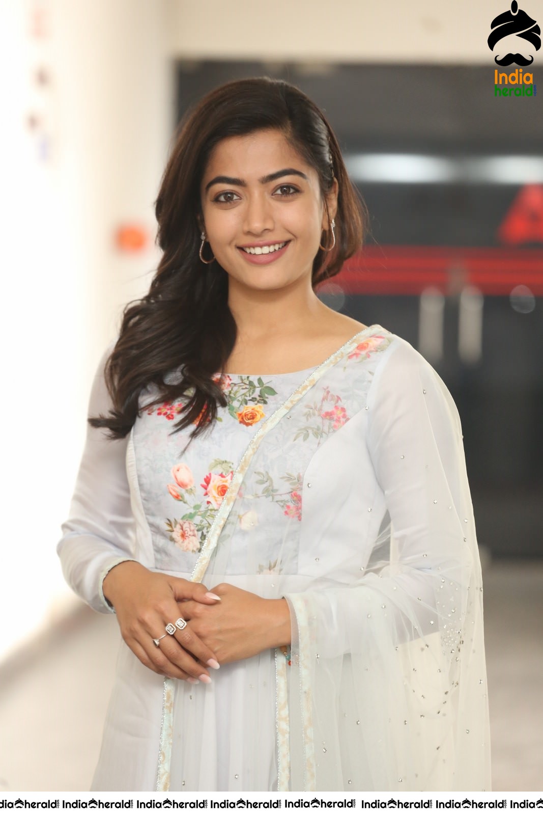 Rashmika Mandanna Looking Angelic in White Set 2