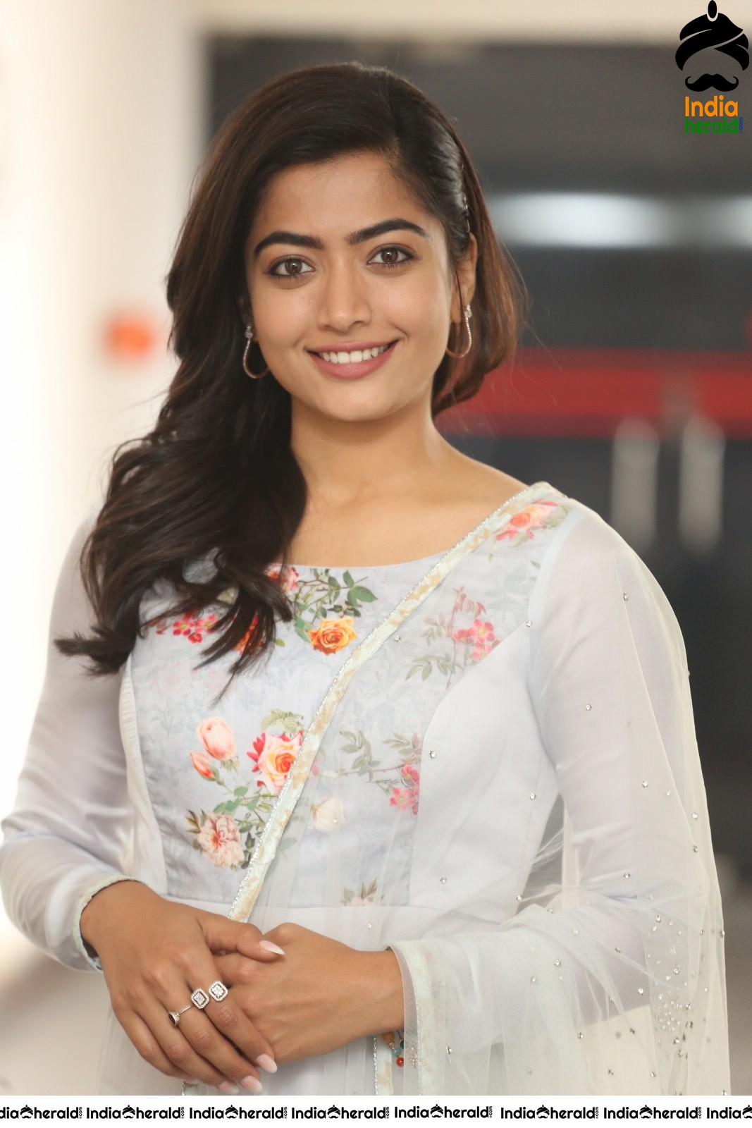 Rashmika Mandanna Looking Angelic in White Set 2