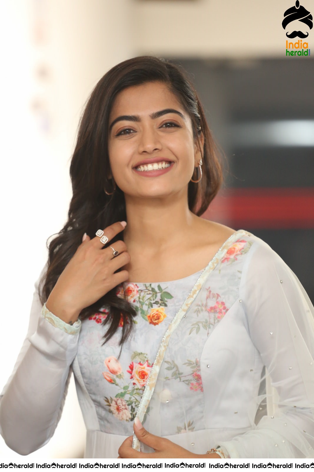 Rashmika Mandanna Looking Angelic in White Set 2