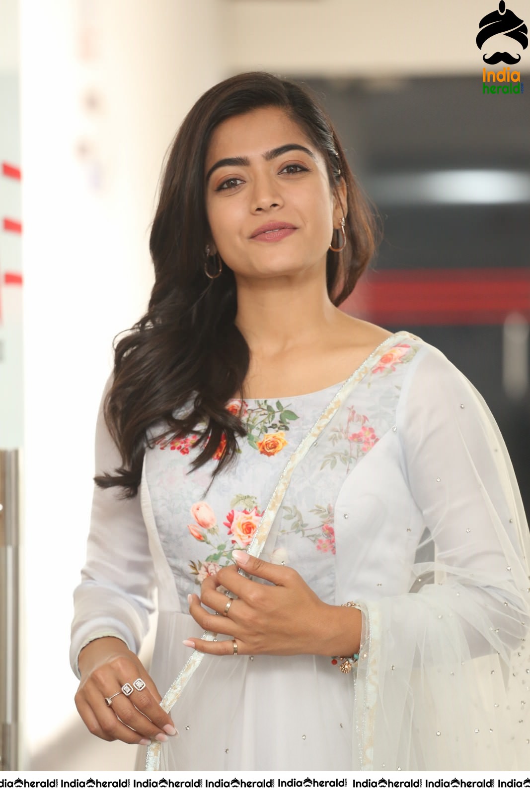 Rashmika Mandanna Looking Angelic in White Set 2