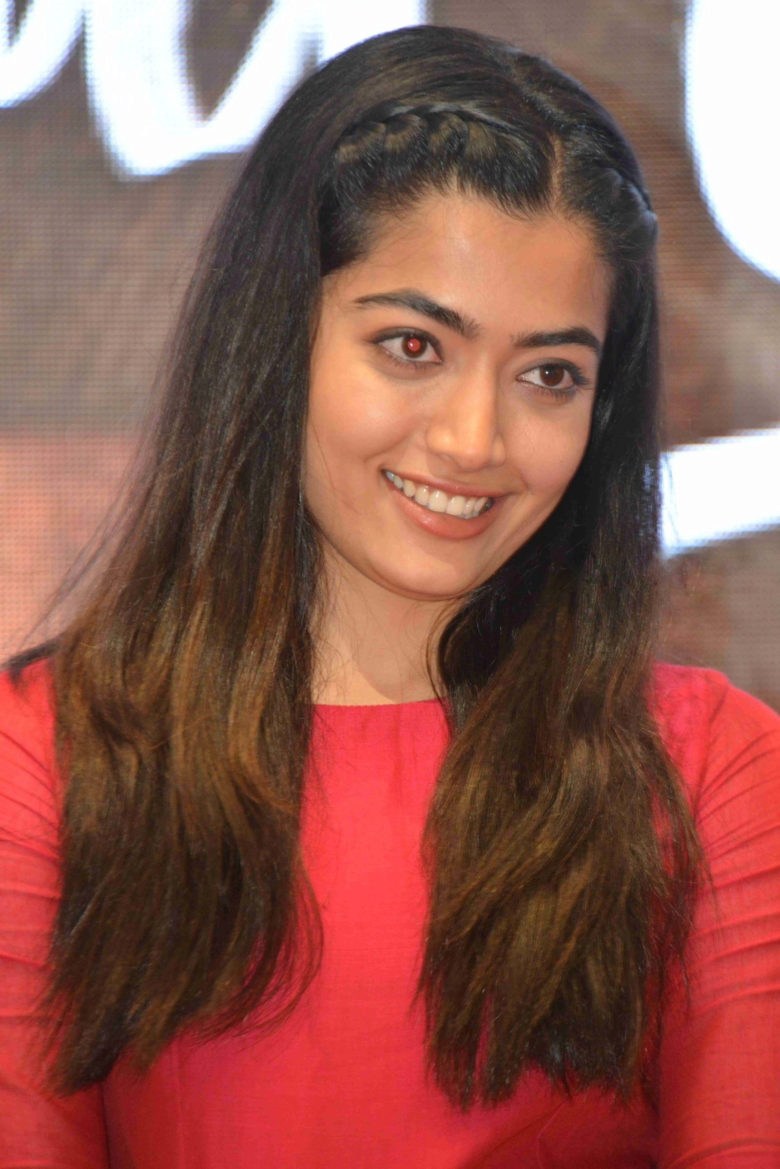 Rashmika Mandanna Red Hot During Press Meet Of Dear Comrade