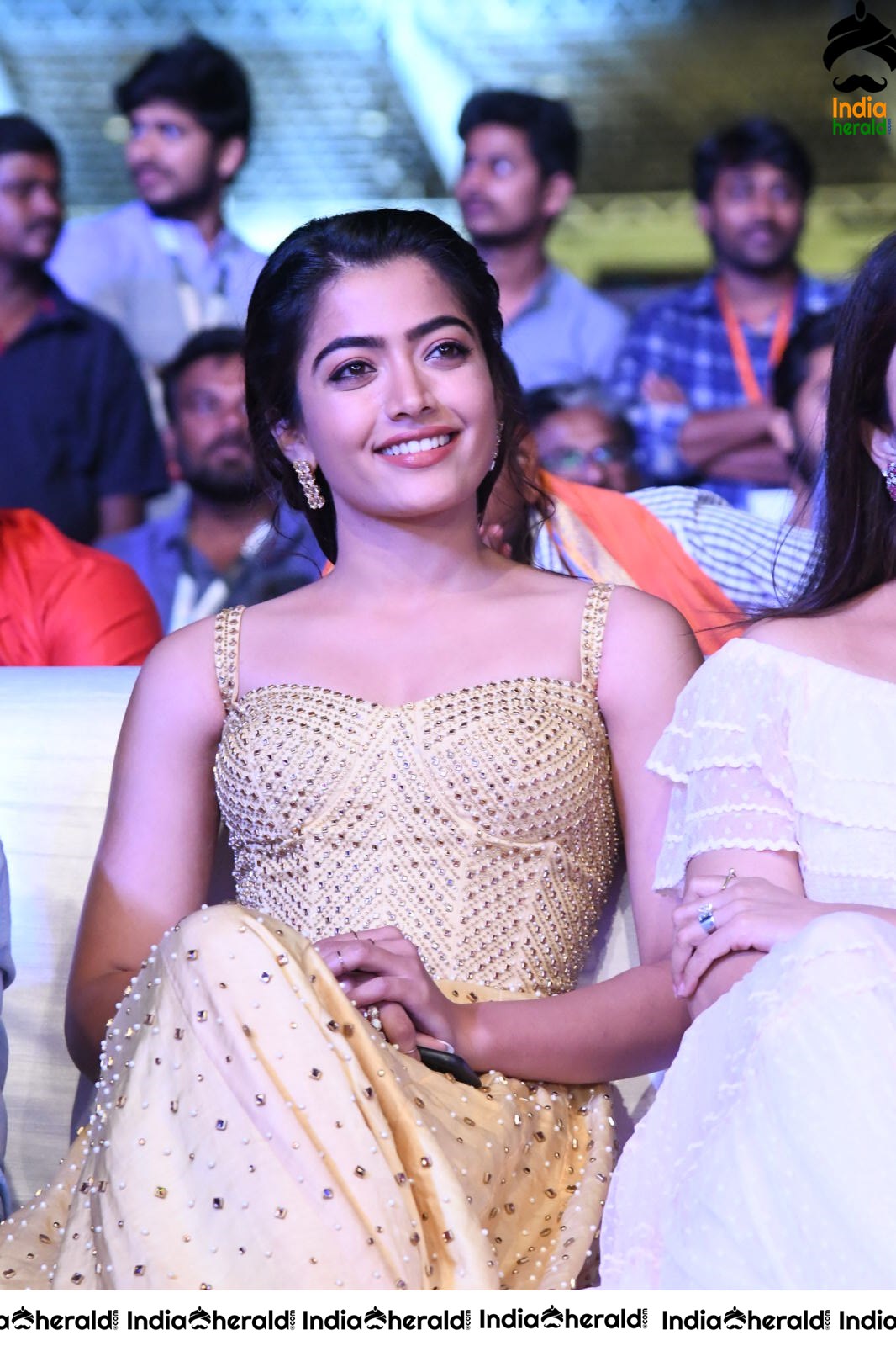 Rashmika Mandanna Seen along with Sangeetha at SN event Set 1