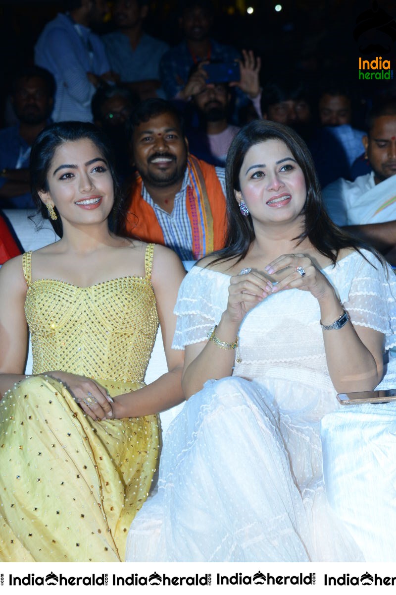 Rashmika Mandanna Seen along with Sangeetha at SN event Set 2