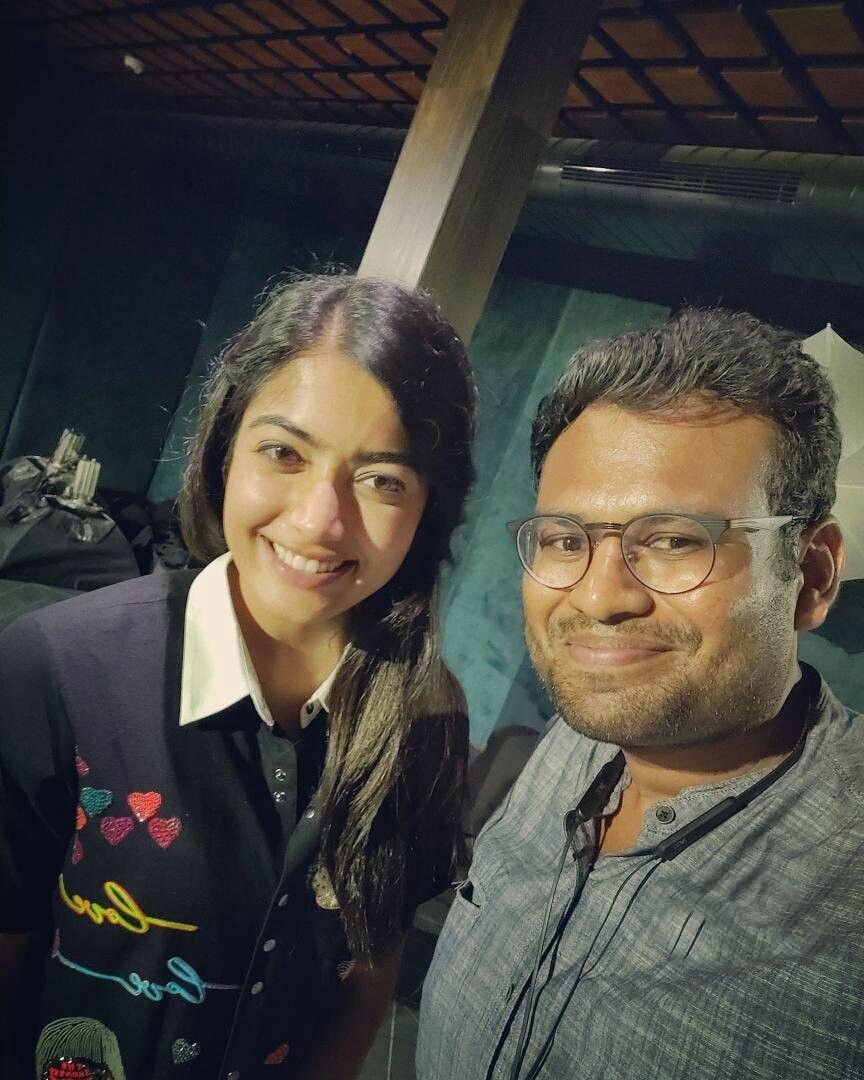Rashmika Mandanna With Movie Buffs