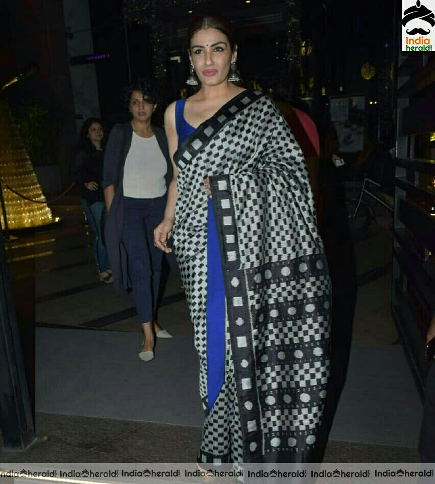 Raveena Tandon Spotted At Yautcha In BKC