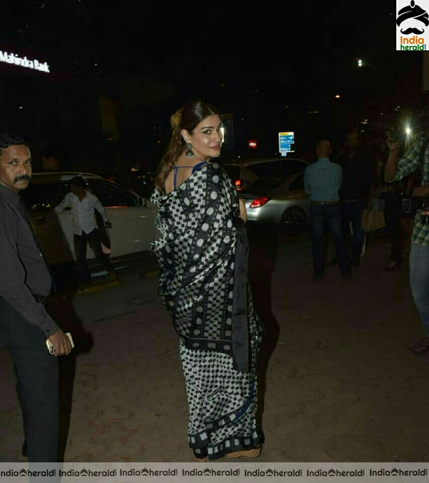 Raveena Tandon Spotted At Yautcha In BKC