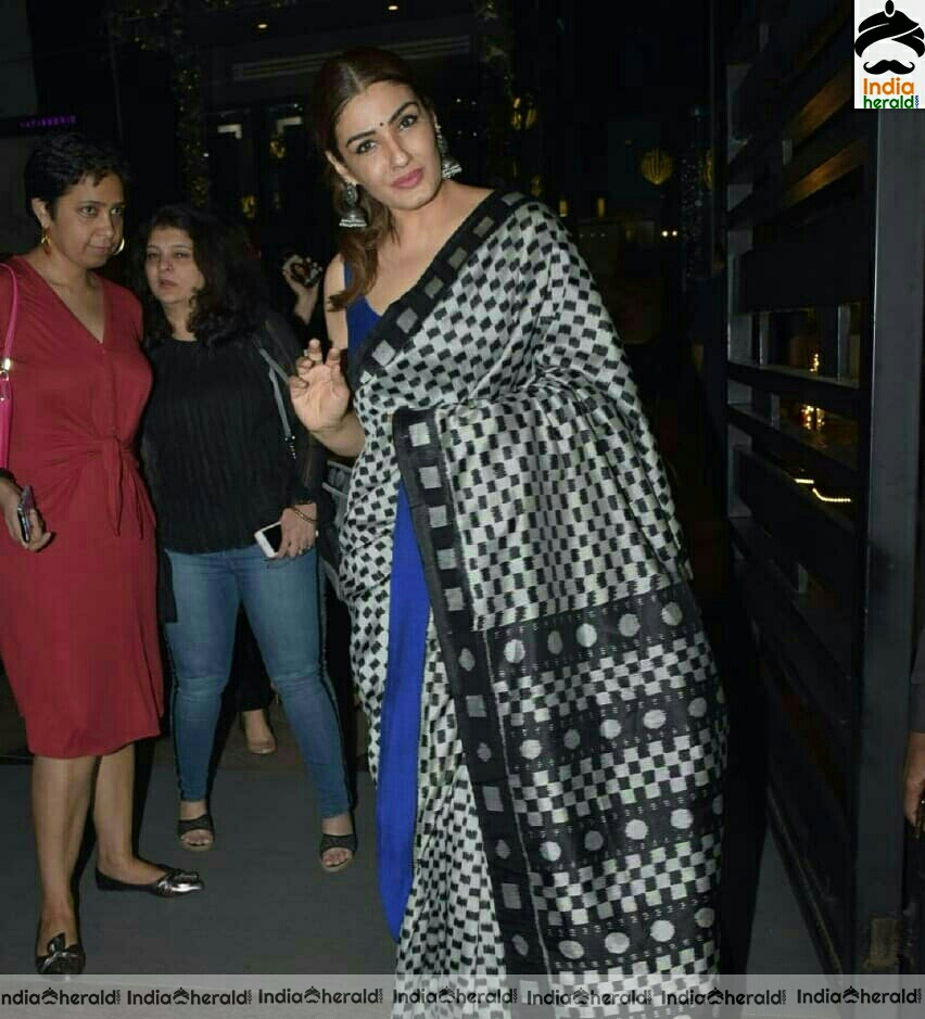 Raveena Tandon Spotted At Yautcha In BKC