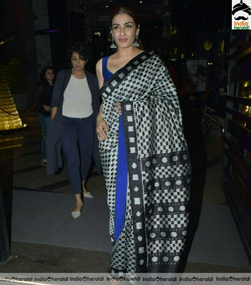 Raveena Tandon Spotted At Yautcha In BKC