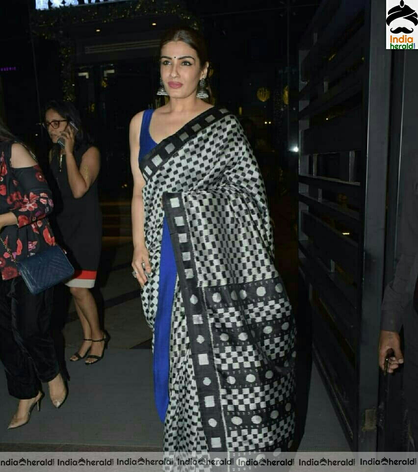 Raveena Tandon Spotted At Yautcha In BKC