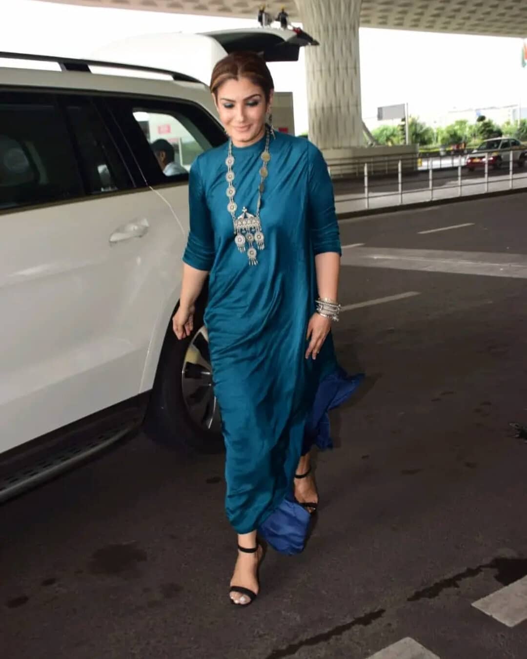 Raveena Tandon Was Recently Spotted At The Mumbai Airport