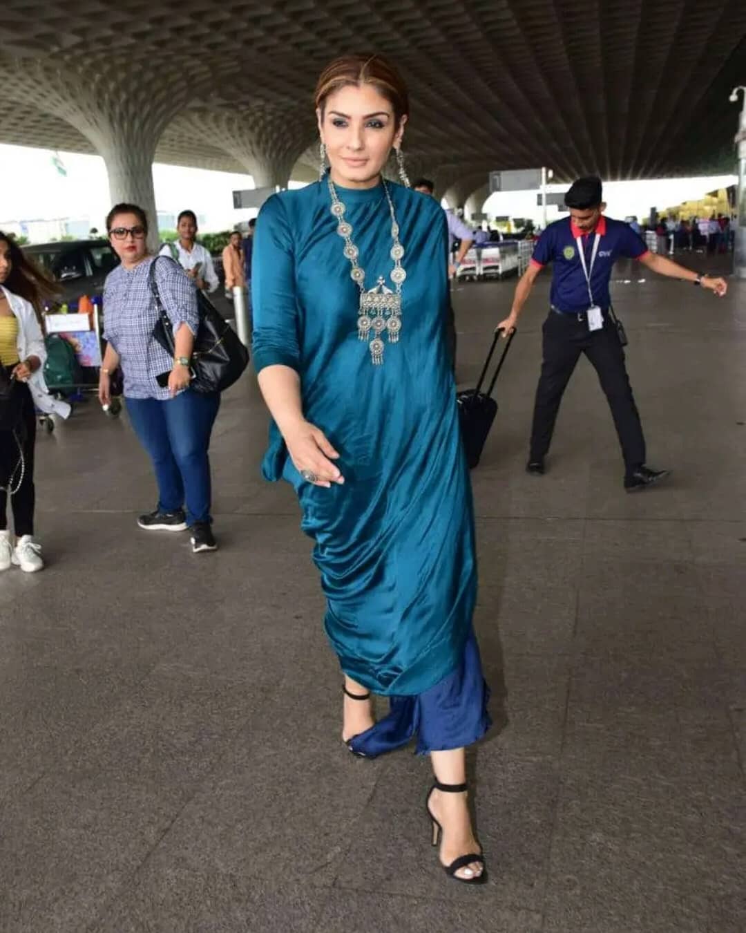 Raveena Tandon Was Recently Spotted At The Mumbai Airport