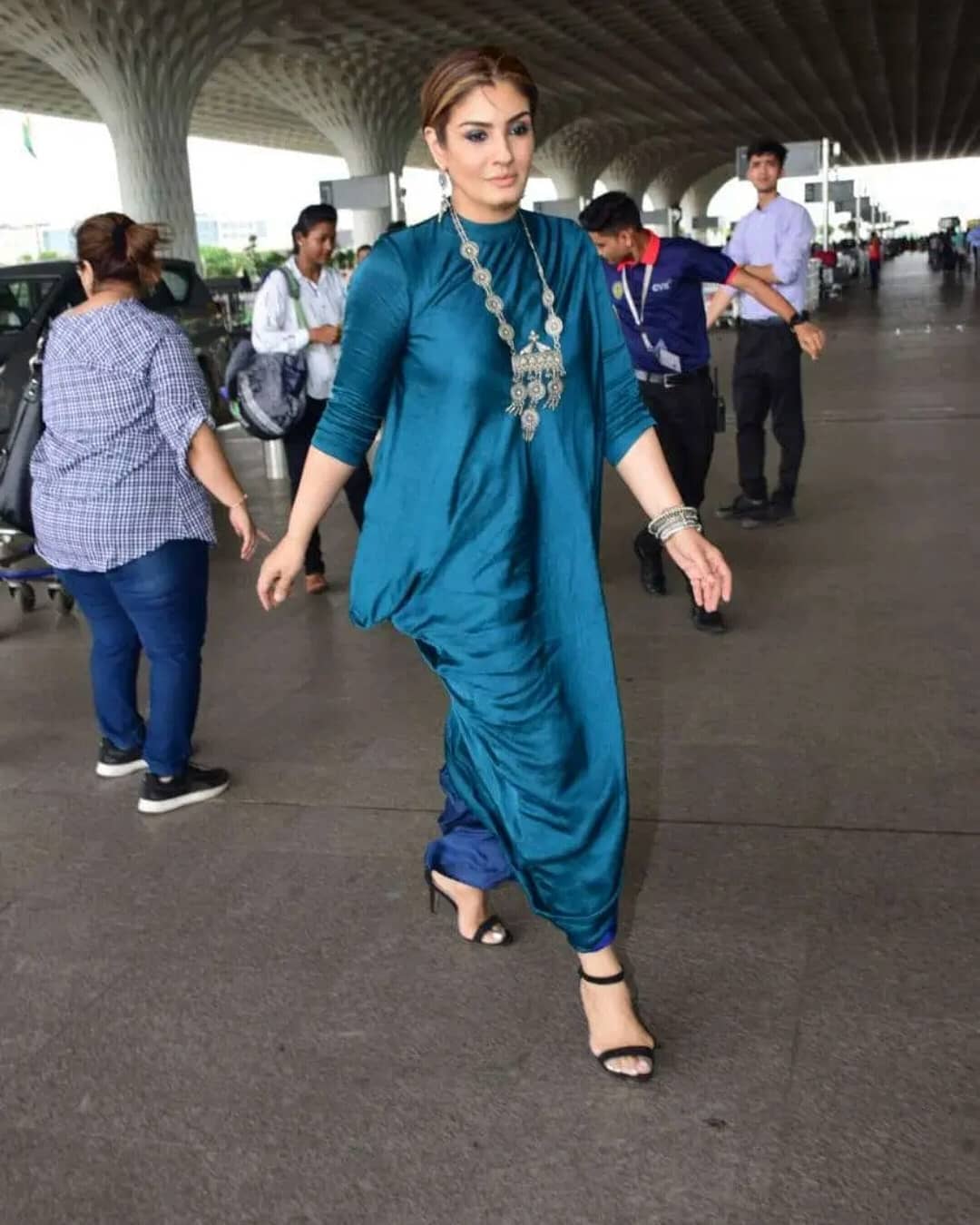 Raveena Tandon Was Recently Spotted At The Mumbai Airport