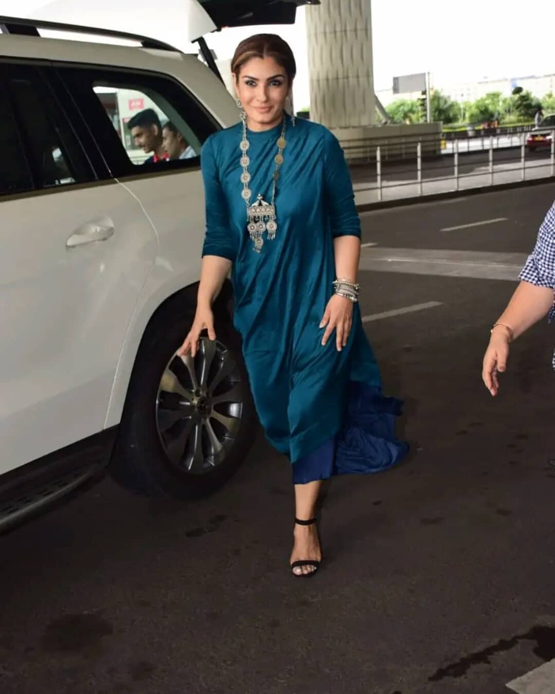 Raveena Tandon Was Recently Spotted At The Mumbai Airport