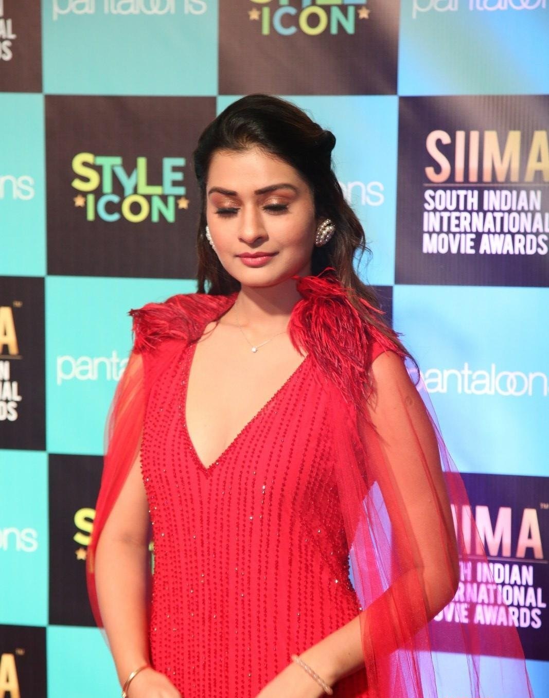 Red Hot Payal Rajput Stills From SIIMA Award 2019 Red Carpet Set 2