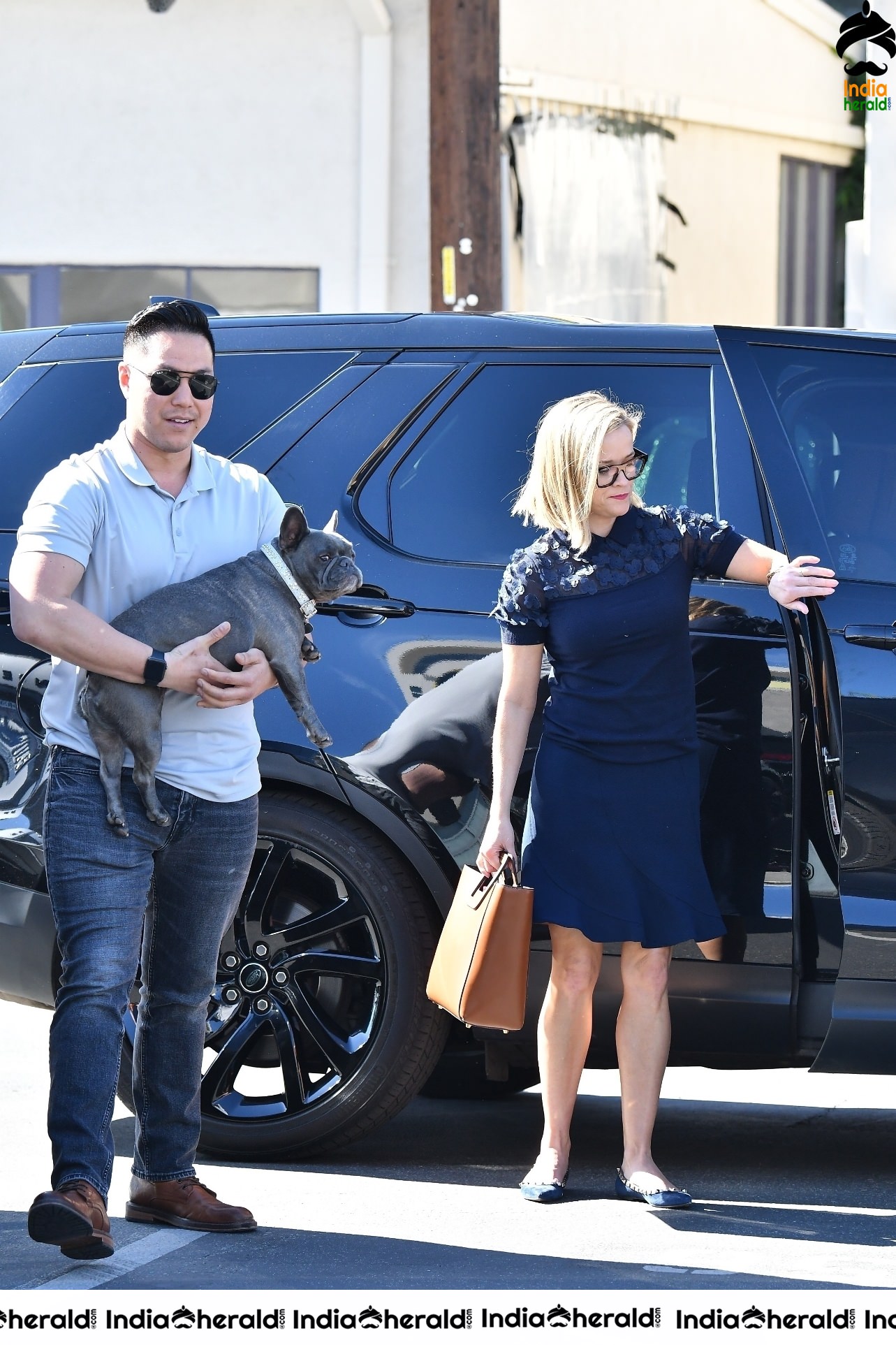 Reese Witherspoon caught by Paparazzi while out in Brentwood CA Set 1
