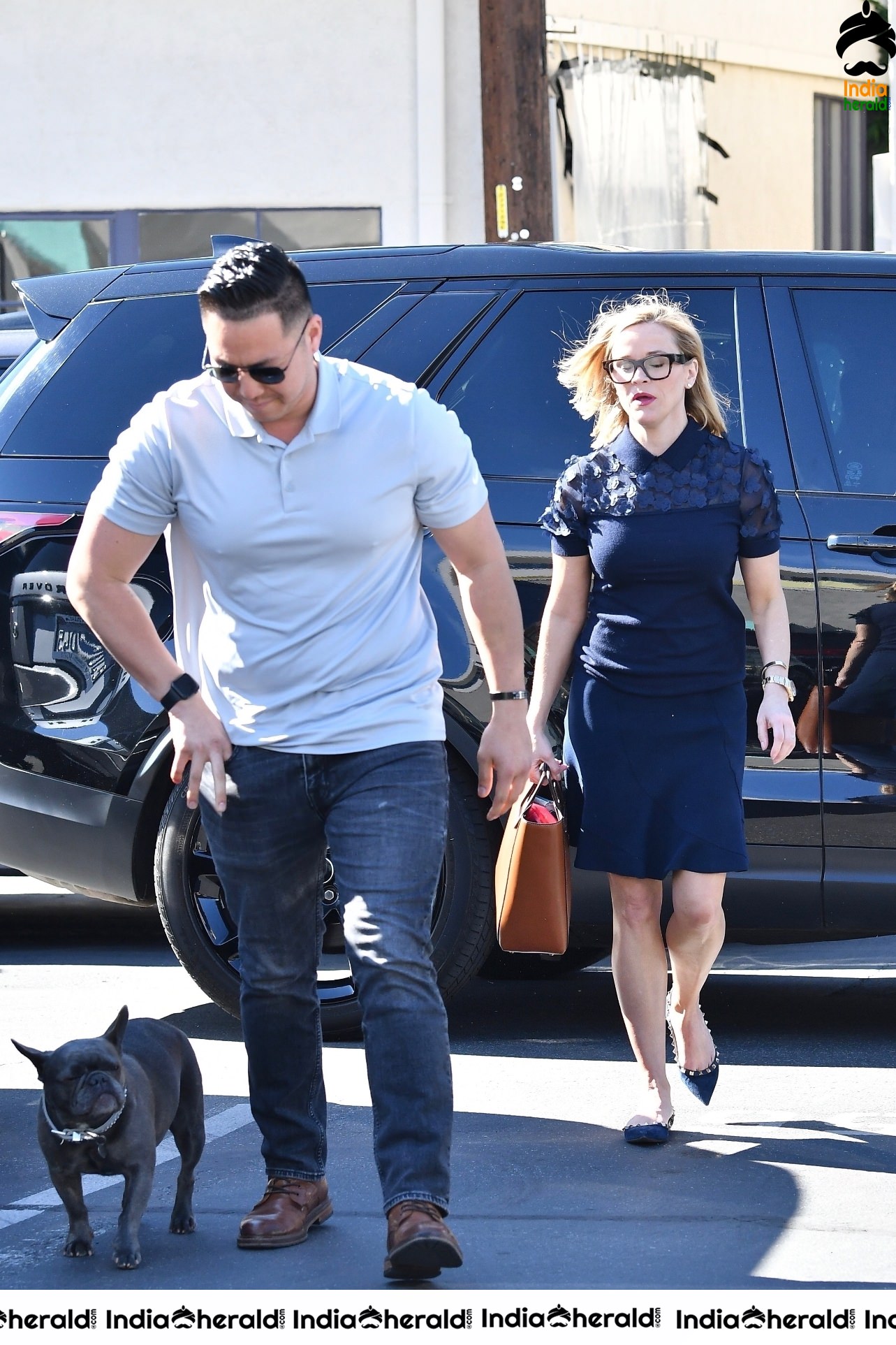 Reese Witherspoon caught by Paparazzi while out in Brentwood CA Set 2