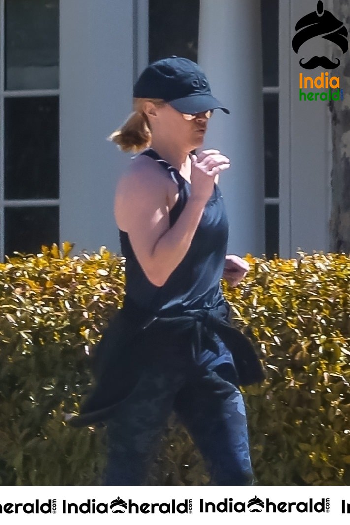 Reese Witherspoon caught while jogging in Brentwood