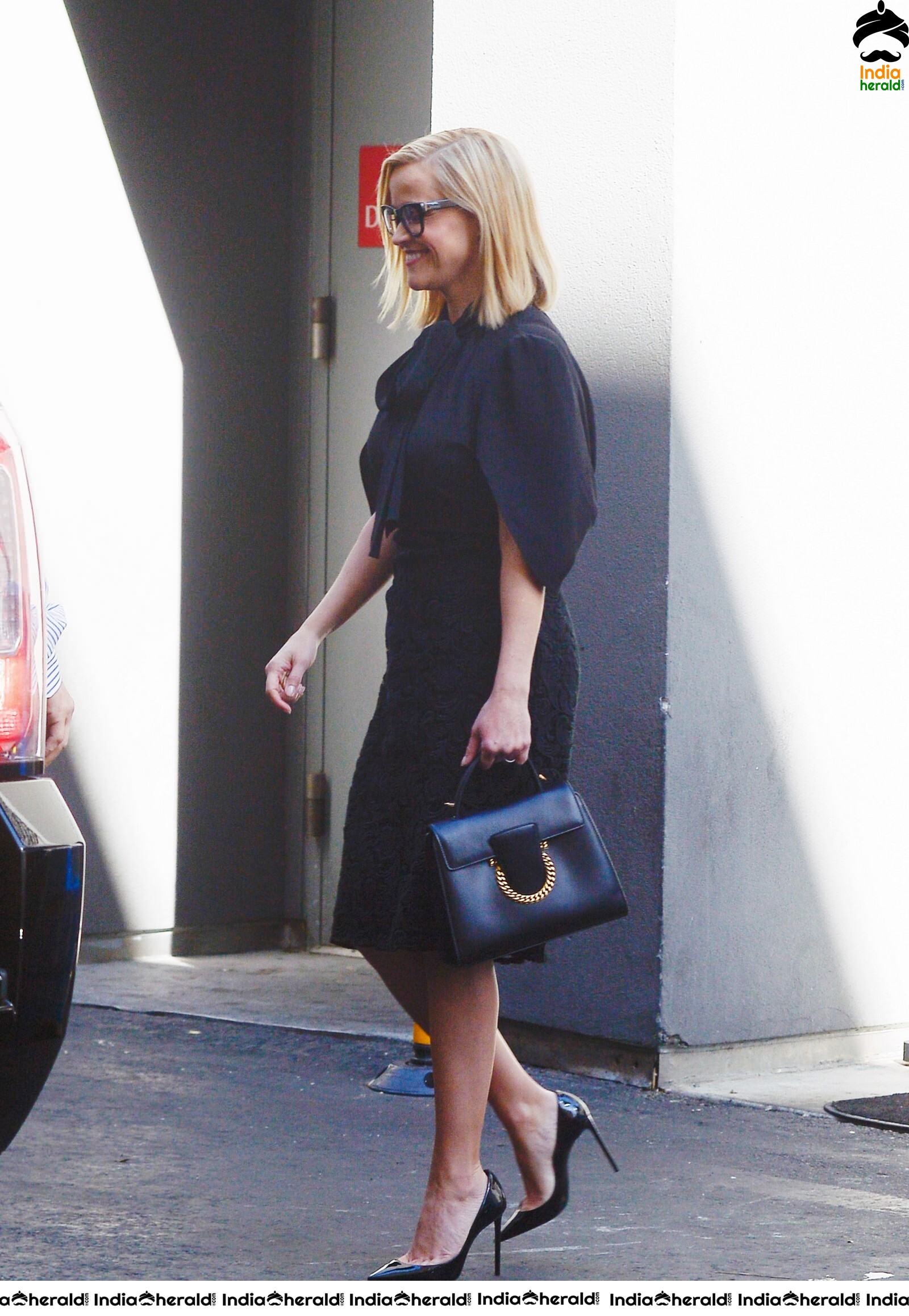 Reese Witherspoon Outside her Office in LA