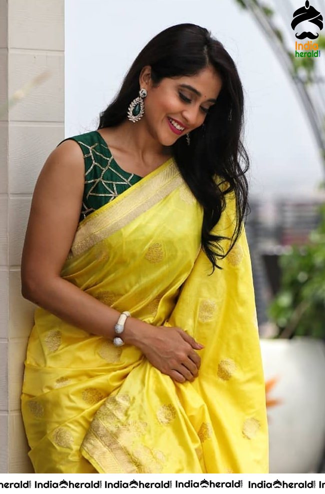 Regina Cassandra Latest Hot Photos in Saree and Sleeveless Blouse