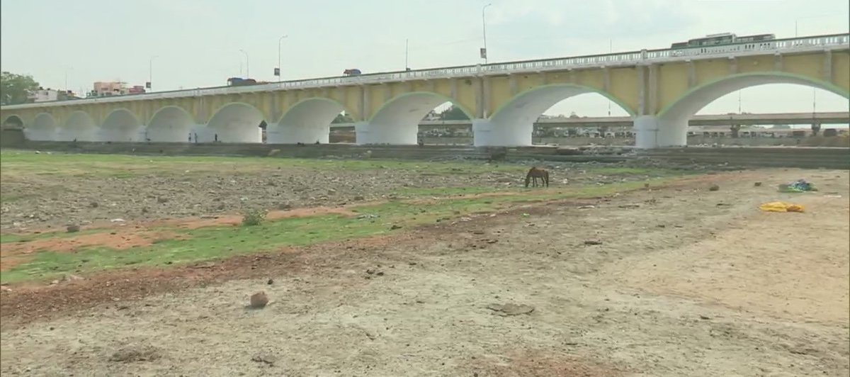 River Vaigai In Madurai Dries Up Due To Intense Heat Wave