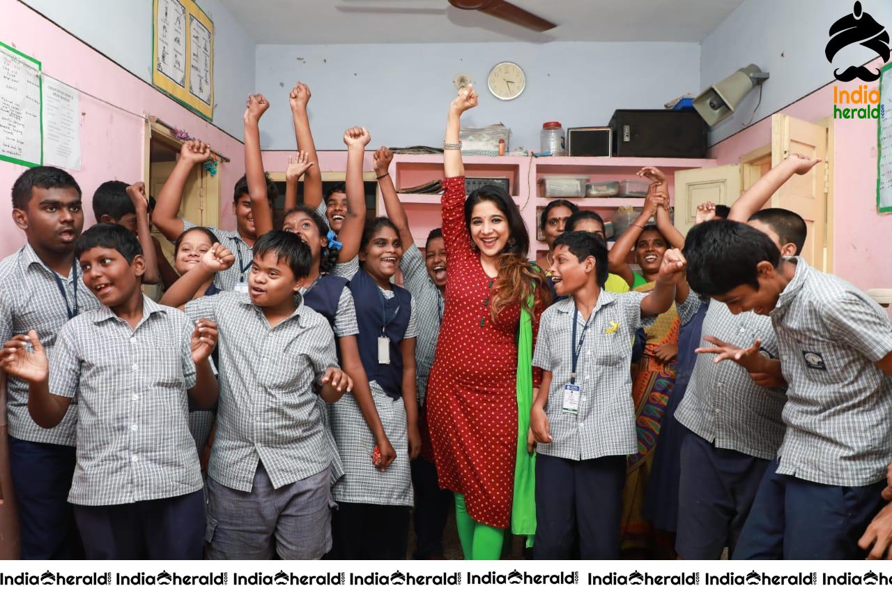 Sakshi Agarwal visited Autism Affected Children Home