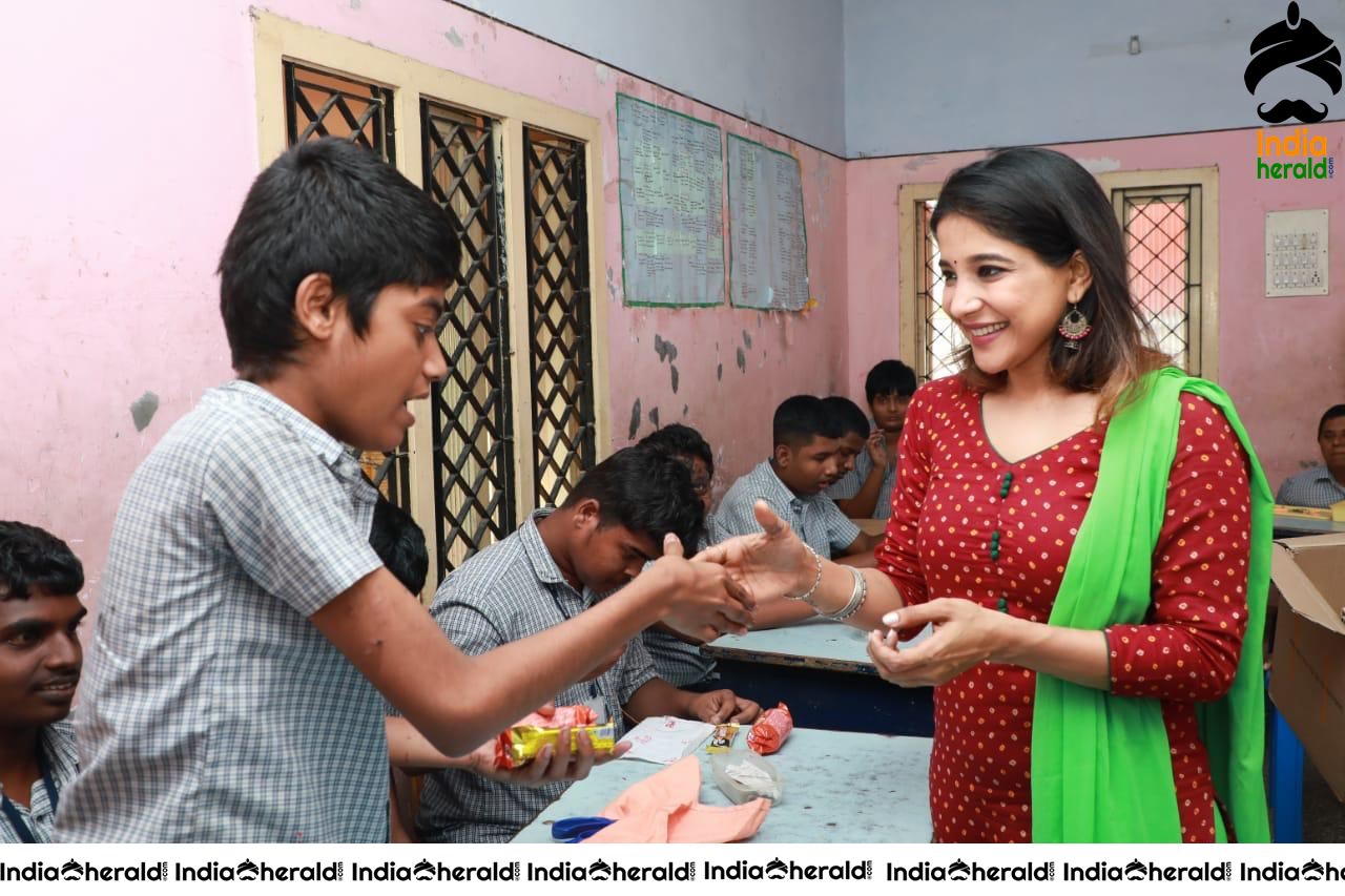 Sakshi Agarwal visited Autism Affected Children Home