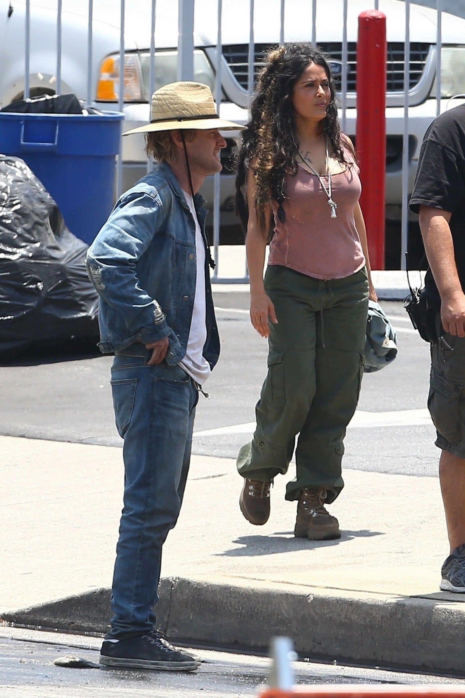 Salma Hayek On The Sets Of BLISS In Los Angeles