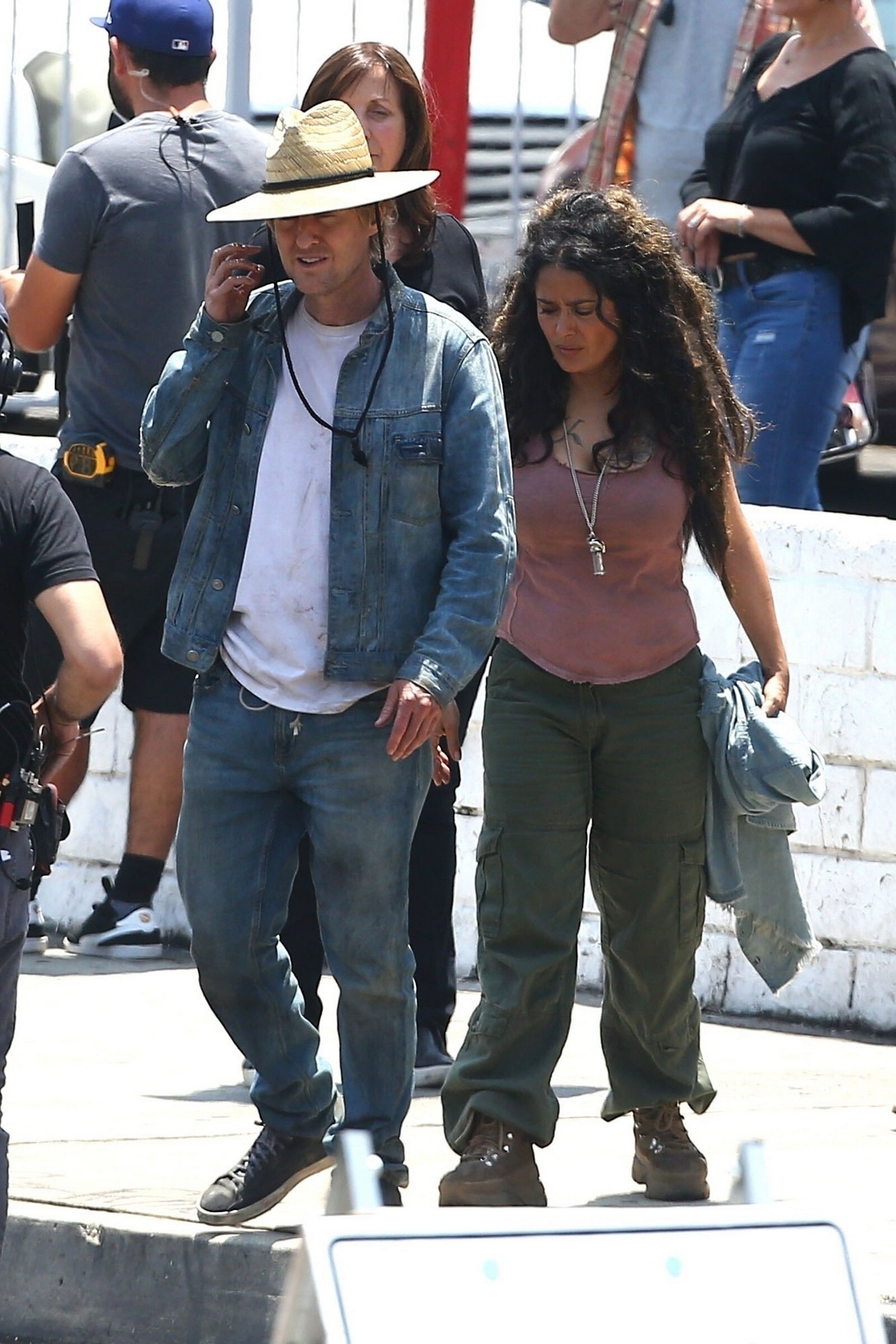 Salma Hayek On The Sets Of BLISS In Los Angeles