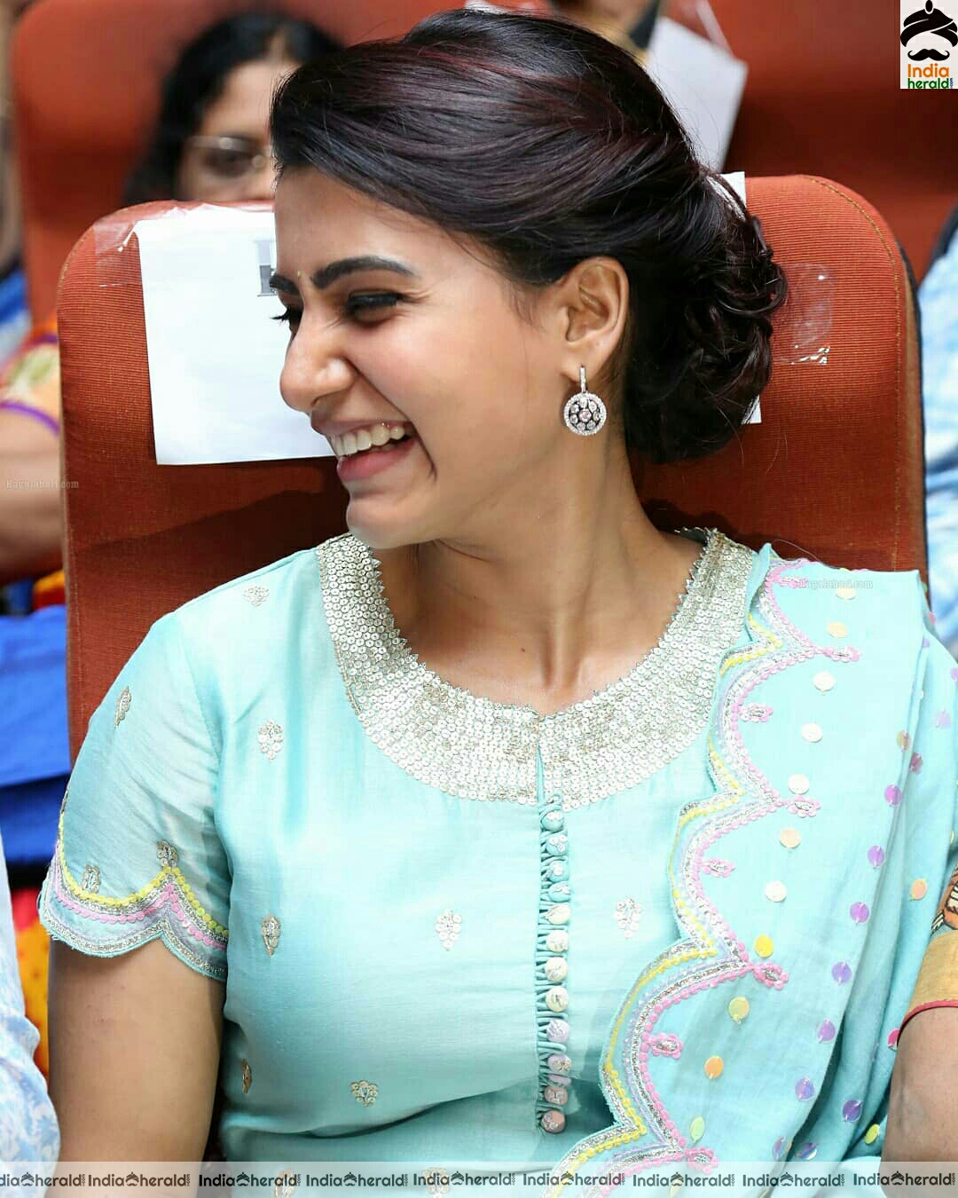 Samantha Cute Blue Dress Stills