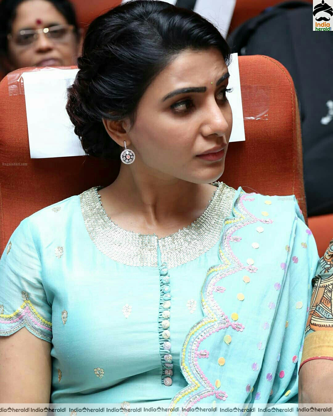 Samantha Cute Blue Dress Stills