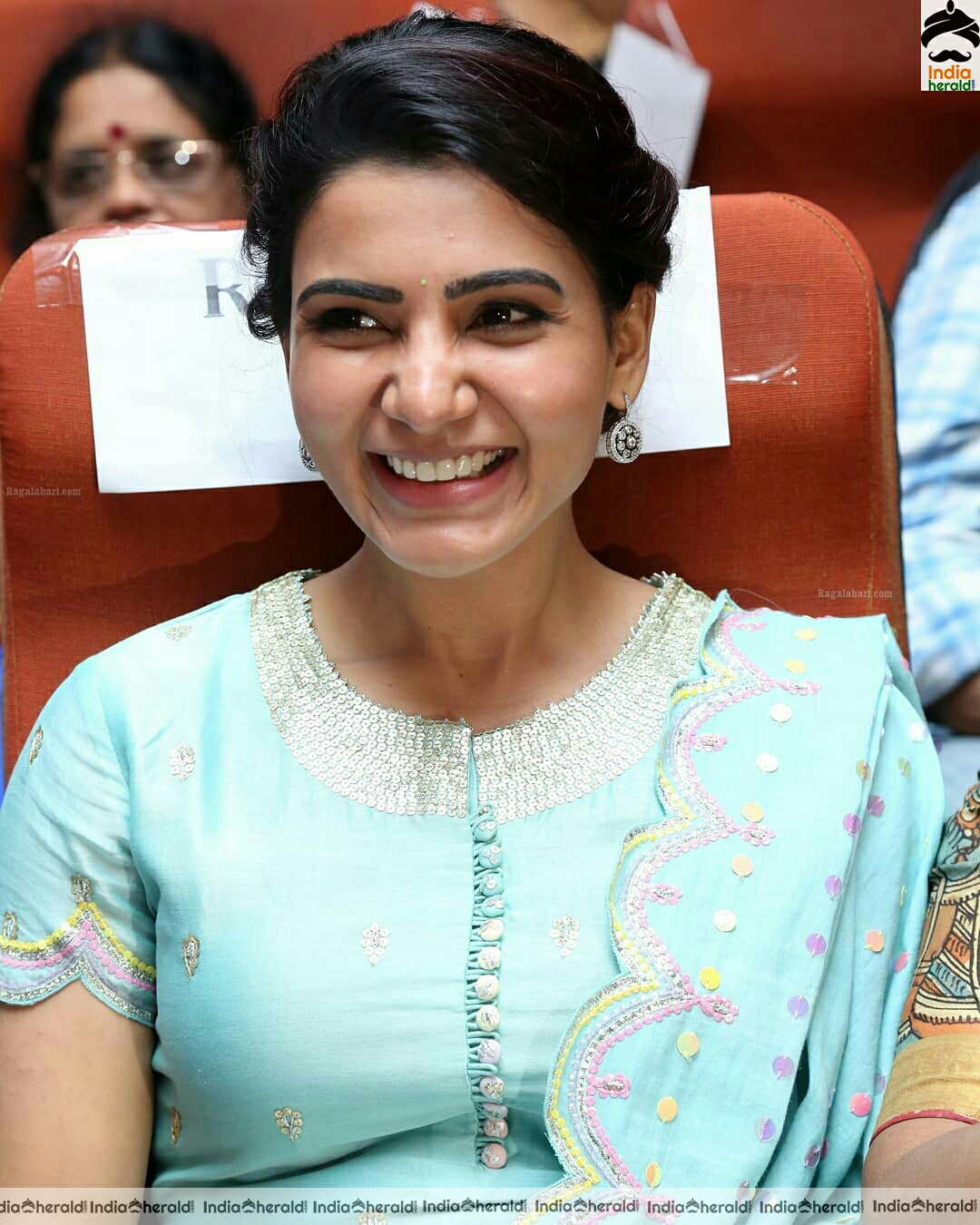 Samantha Cute Blue Dress Stills