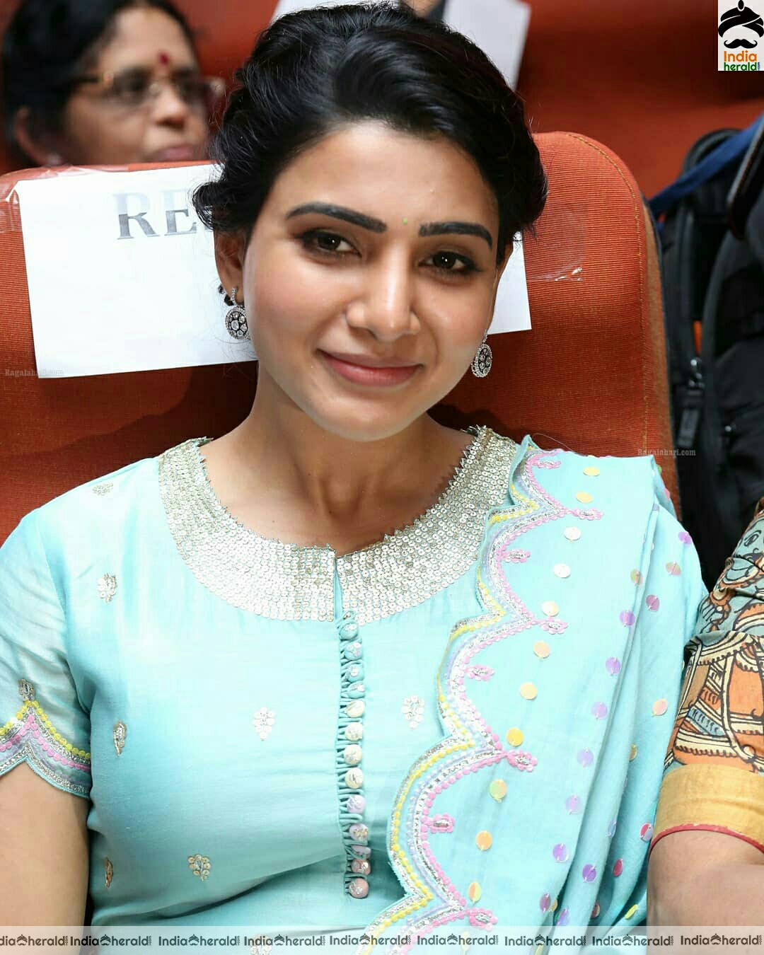 Samantha Cute Blue Dress Stills