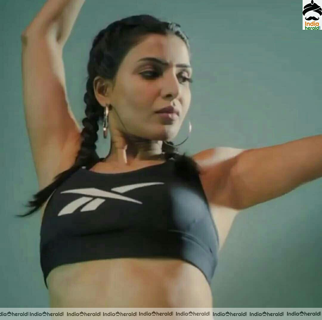 Samantha Showing Her Hotness In Gym Dress