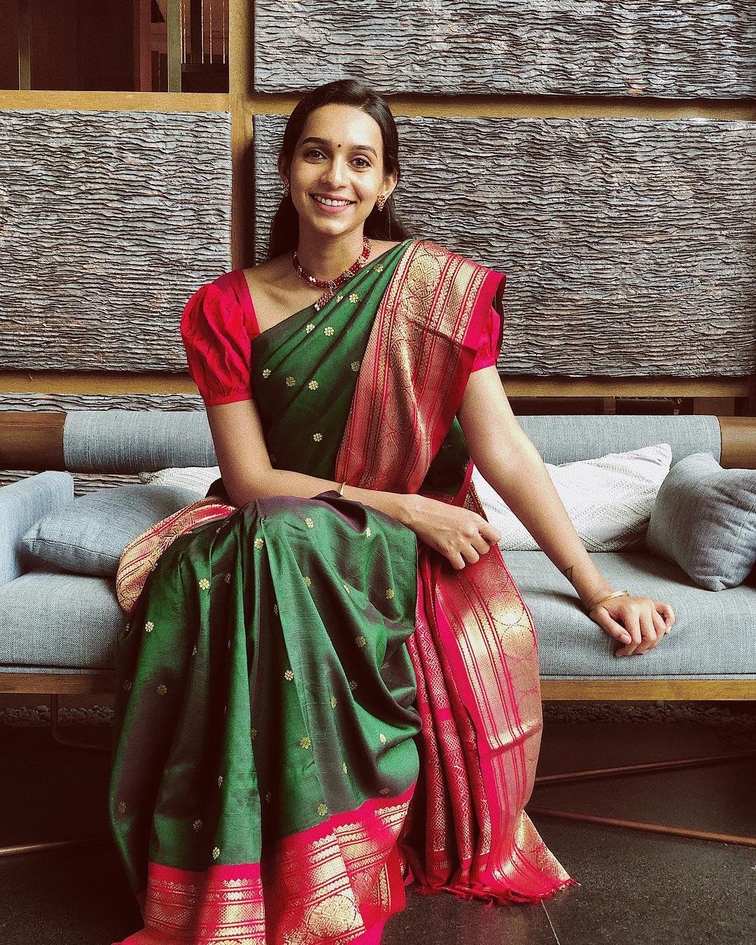 Sanchana Natarajan Saree Photoshoot