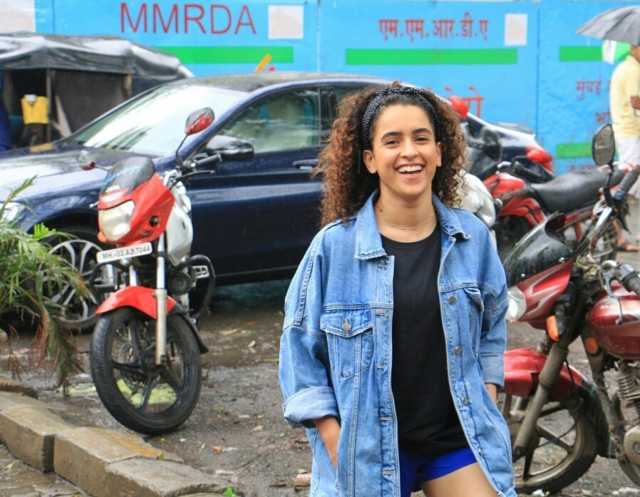 Sanya Malhotra Spotted In Short Dress At Andheri