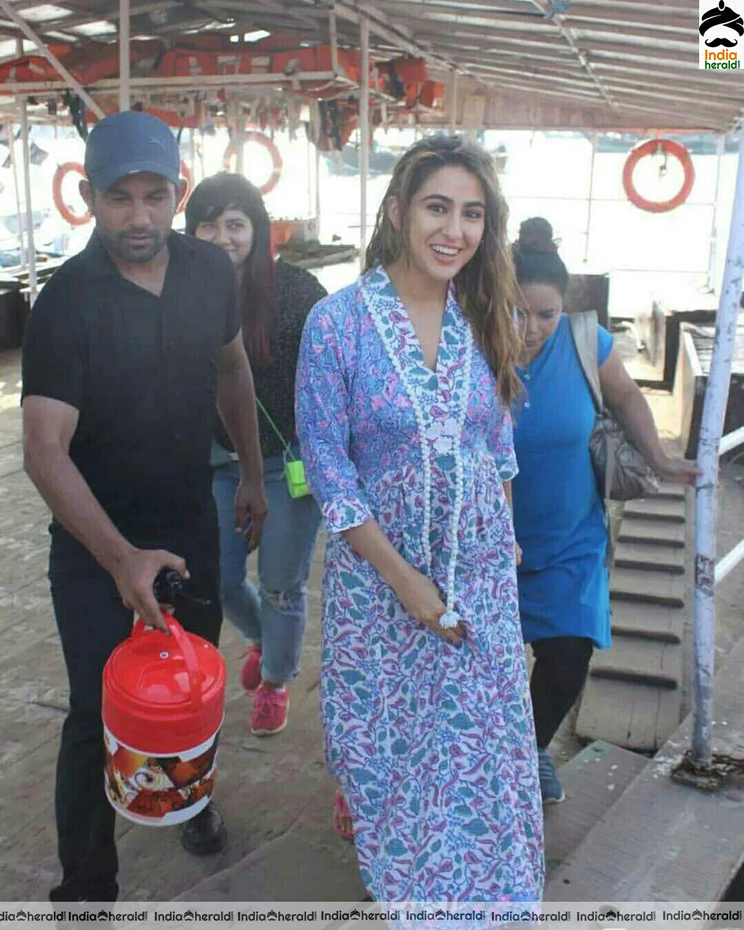 Sara Ali Khan Cute In Frock While Spotted Outside In Beach