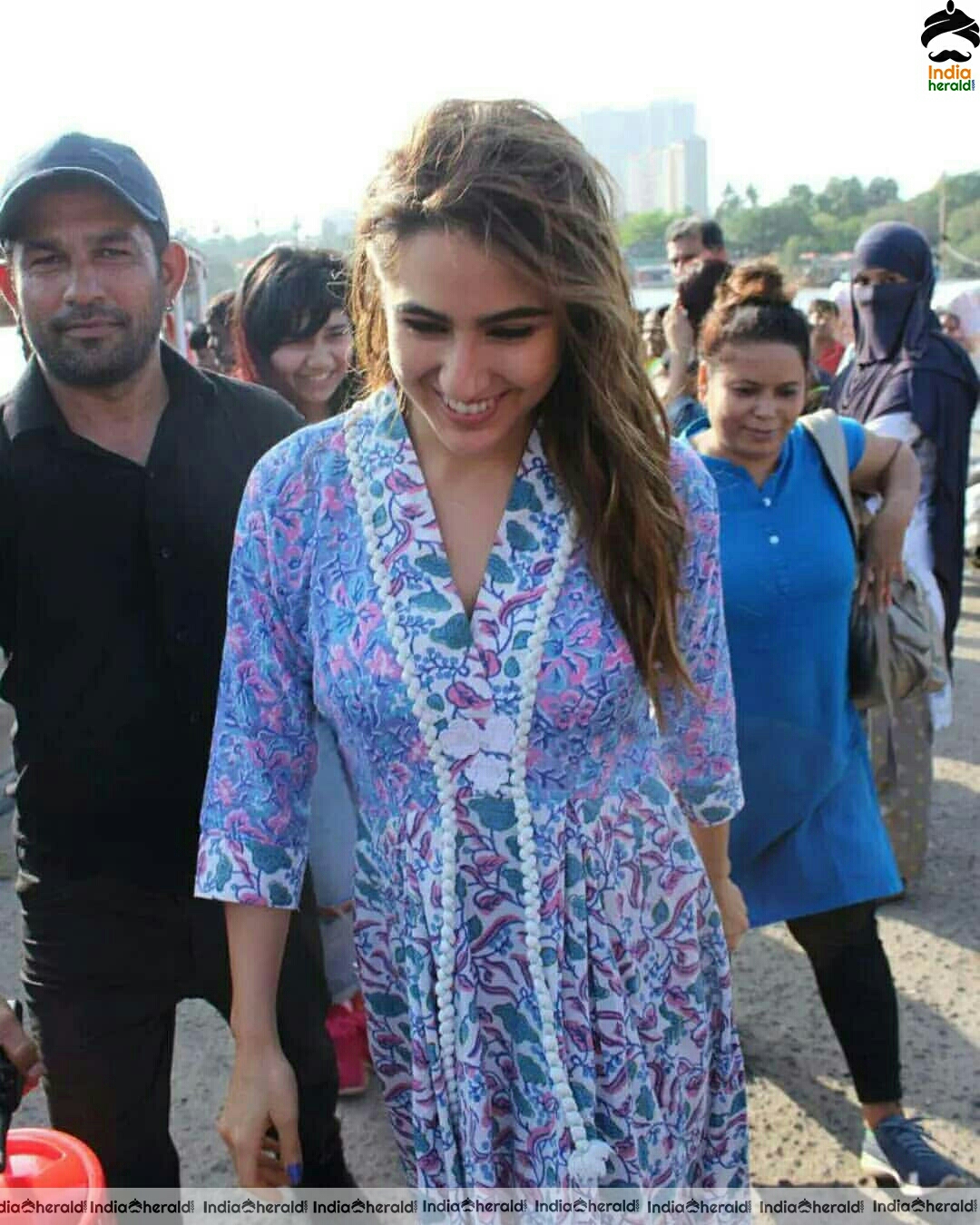 Sara Ali Khan Cute In Frock While Spotted Outside In Beach